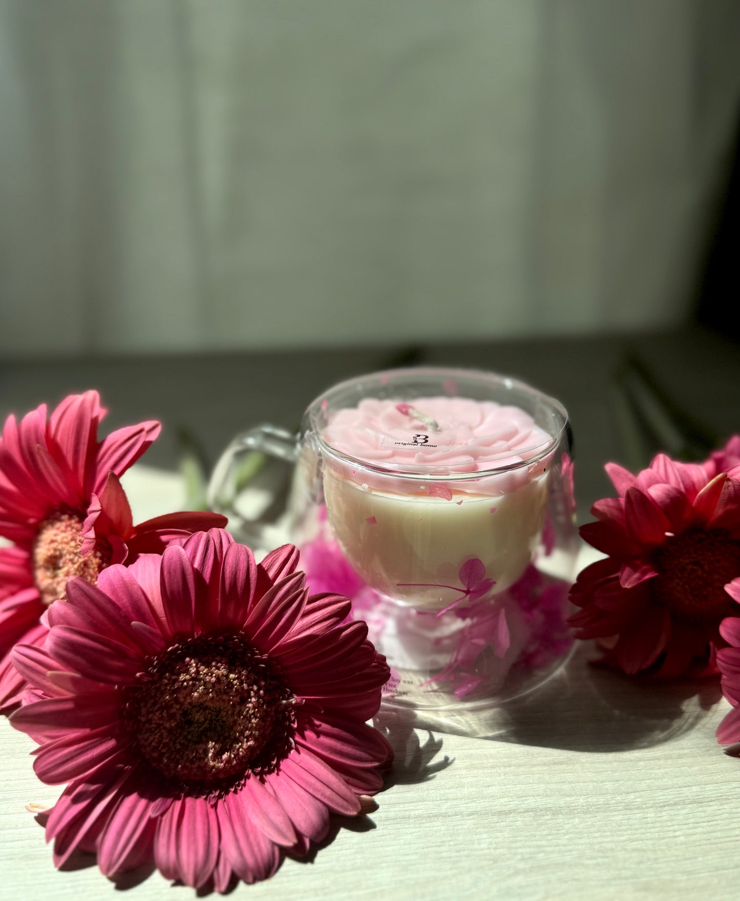 Mug Flower Candle