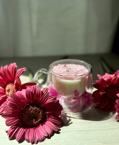 Mug Flower Candle