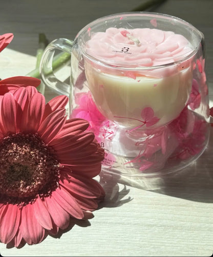 Mug Flower Candle