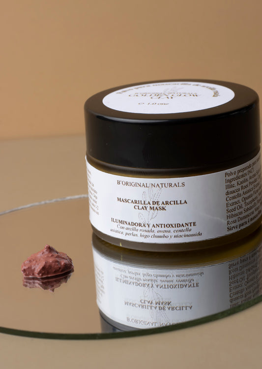 Mascarilla de arcilla rosada