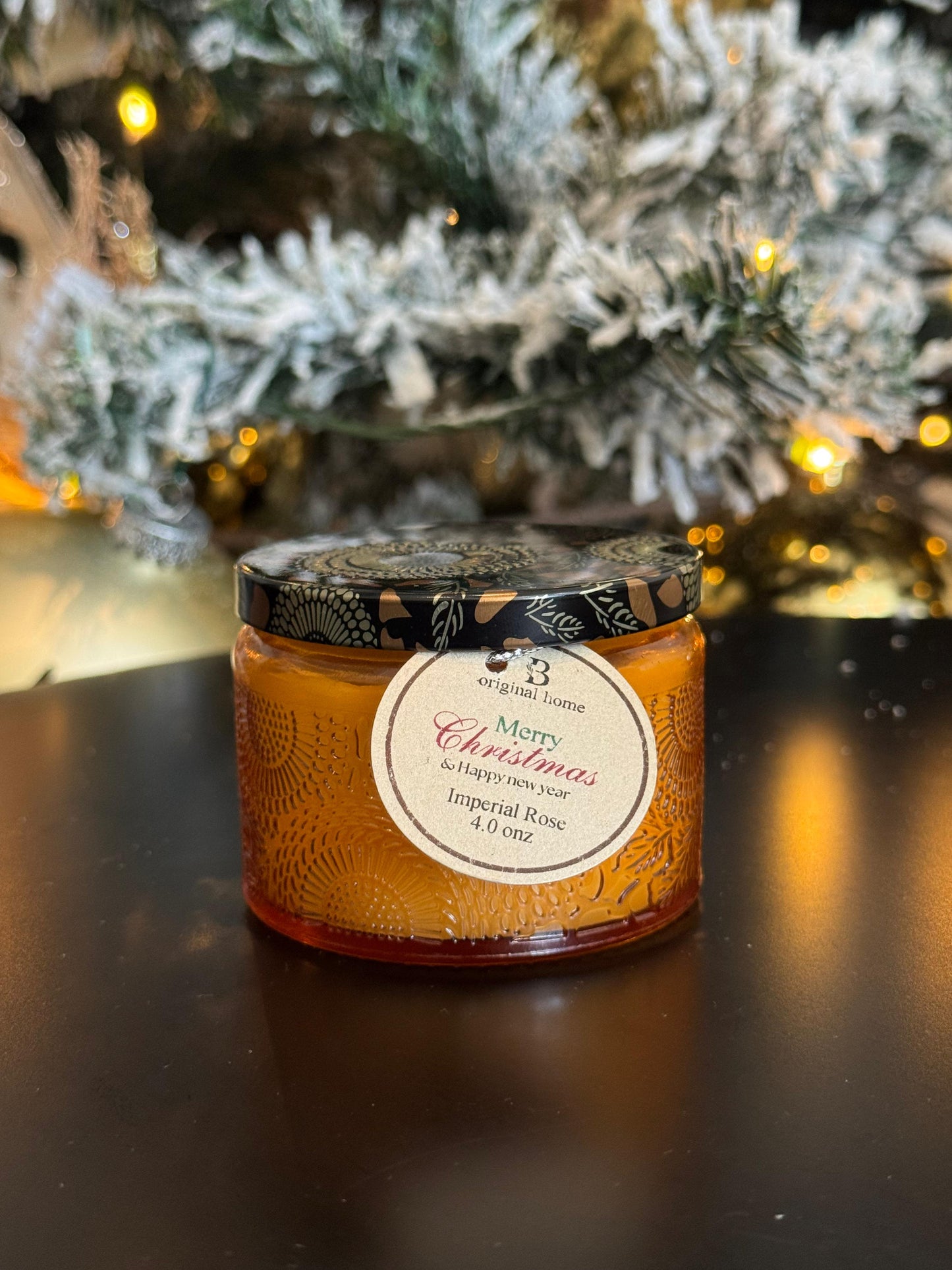 Embossed candle jar - B'Original Home